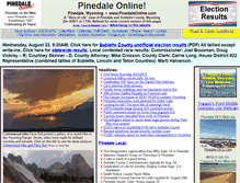 Tablet Screenshot of pinedale.com